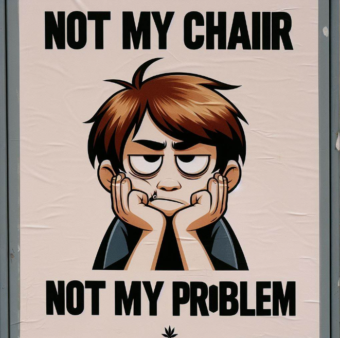 Not my chair not my problem
