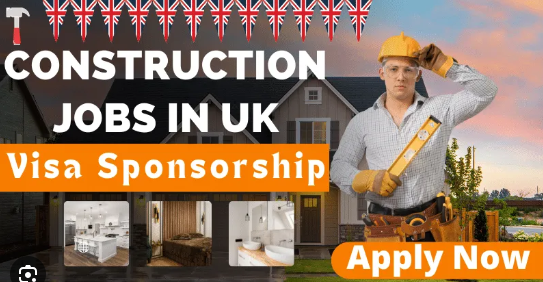 Construction Labourer Jobs in UK with Visa Sponsorship 2024